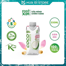 Nước dừa Cocoxim Organic dung tích 330ml/Hộp, Dưa tươi Bến Tre, Betrimex, Tốt cho sức khỏe - Phân Phối tại Hà Nội