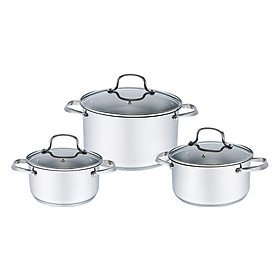 Bộ Nồi Inox Elmich 3 Chiếc El3330 (18 - 20 - 24 cm)