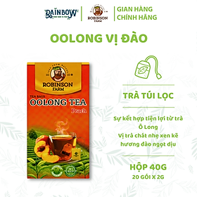 ROBINSON FARM - Trà Túi Lọc - Olong vị đào - Hộp 40g (20 gói x 2g)