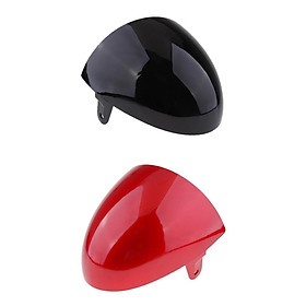 2 Pieces Universal Motorcycle Rear Seat Cowl Cover for Cafe Racer Black+Red