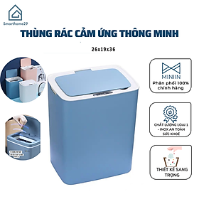 Mua Thùng Rác Smart Thông Minh Cảm Ứng Tự Động Đóng Mở 16L ( Sạc Tích Điện ) - HÀNG CHÍNH HÃNG MINIIN