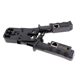1Pack LAN Network Cable Tester &Stripper Pliers Crimp Tool RJ45,RJ11,RJ12