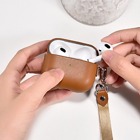 Mua Ốp da Airpods 3 Supreme PU Leather with wrist strap