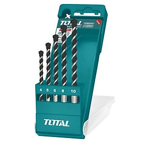 Bộ 5 mũi khoan bê tông đuôi trơn total tacsd5051