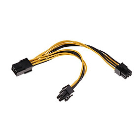 PCI-E 6-pin to 2x 6-pin Dual Power Splitter Cable Extension PCIE