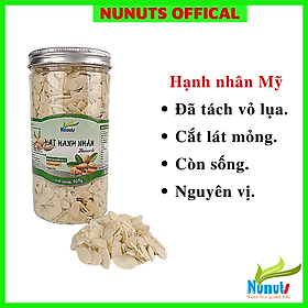 HẠNH NHÂN CẮT LÁT MỎNG NUNUTS ( 1 HŨ 500G)