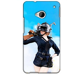 Ốp lưng dành cho điện thoại HTC M7 hình PUBG Mẫu 13