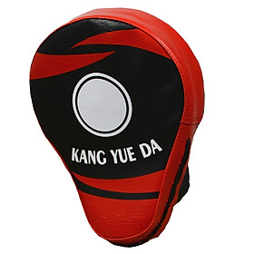 Leather Boxing Punching Mitts Focus Pads Muay Training Hand Pad  Red