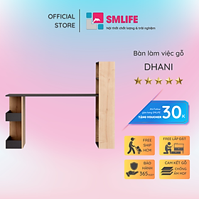 Mua Bàn làm việc  bàn học gỗ hiện đại SMLIFE Dhani | Gỗ MDF dày 17mm chống ẩm | D120xR64xC120cm