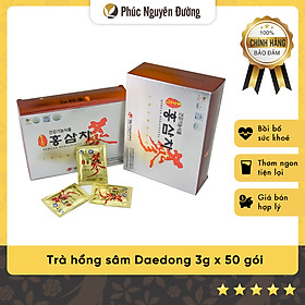 Hộp 50 gói Trà Hồng sâm Daedong Hàn Quốc (Nhân sâm đỏ)  - (3 grams x 50)