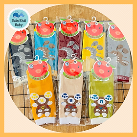 COMBO 5 ĐÔI Tất, vớ cotton Chống Trượt 3D hình thú cho bé trai bé gái | Size 3 tháng đến 8 tuổi , tất mềm mịn co giãn tốt hàng Việt Nam chất lượng