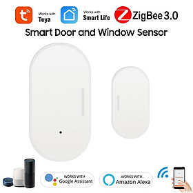 Smart Door and Window Sensor Zigbee Wireless Connection Door Open/Closed Detector Work With Tuya Smart Life App Alexa Google Assistant