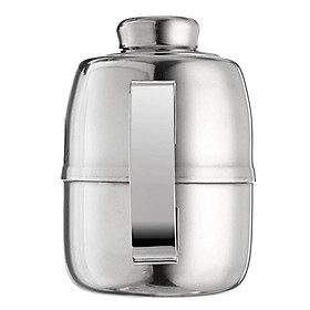 Stainless Steel Olive Oil Can Dispenser Pot Drizzler Canister Kitchen Tools Food Jar Cruets Utensil Storage, Silver