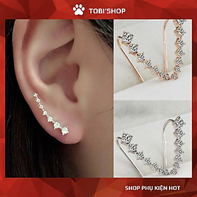Khuyên tai vành đính đá nhân tạo TB16 - TOBI'SHOP