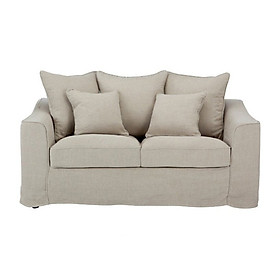 Sofa Vải 2 Chỗ Juno Lario 166 x 88 x 84 cm (Nâu nhạt)