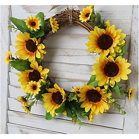 Mua Vòng hoa hướng dương trang trí đường kính 25cm  30cm
