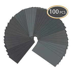 100PCS Fine Sand Wear-Resistant Auto Paint Polishing Sand Paper Wet And Dry Dual Use Polished Sandpaper