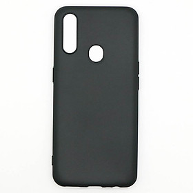 Ốp lưng cho OPPO A31 2020 chất liệu silicon dẻo màu đen chống sốc