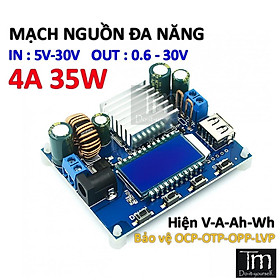 Mua Mạch Nguồn Tăng Hạ Áp 5-30V 4A Nhiều Chức Năng