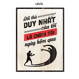 Tranh Gỗ Slogan LEVU LV088 