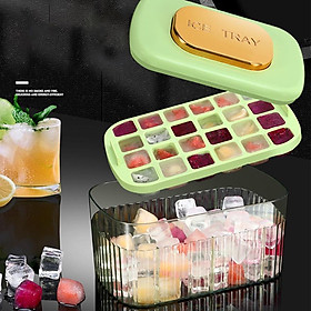 Bộ khay làm đá,ép lấy đá, đựng đá Ice Cube Tray