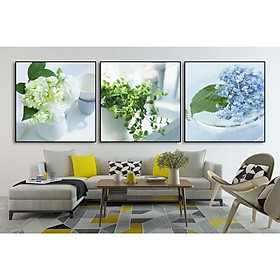 Bộ 3 Tranh Treo Tường Vintage Decor & in theo yêu cầu - Halo Decor 1