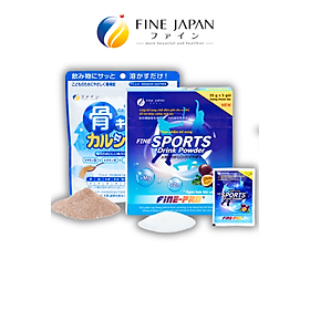 Hình ảnh Combo Bột pha dinh dưỡng cho bé FINE JAPAN bổ sung canxi và điện giải (Canxi & Khoáng chất)