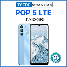 Mua Điện Thoại Thông Minh Tecno Pop 5 LTE 2/32GB - Màn hình 6.5  | Mở khóa khuôn mặt + vân tay | Pin 5000 mAh - Hàng Chính Hãng