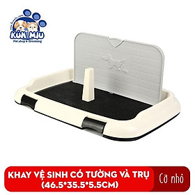 Khay vệ sinh cho chó mèo có tường chắn cỡ nhỏ Diil LS180 chất liệu nhựa