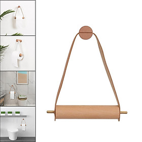 Towel Toilet Paper Roll Holder Rack Wall Mounted for Bathroom Kitchen