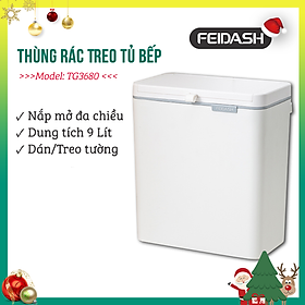 Mua Thùng Rác Thông Minh Treo Tủ Bếp Thiết Kế Nắp Mở Đa Chiều - Có Thanh Treo Cửa Tủ Bếp FEIDASH TG3680
