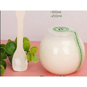 Combo 06 Hũ Sữa Chua Thủy Tinh 100ml , 200ml Nắp Nhựa