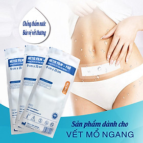 Set 10 miếng dán vết thương chống thấm nước, miếng dán sau sinh mổ, miếng dán tắm sau sinh HETIS FILM PAD (Nhiều size)