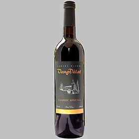 Rượu Vang Đỏ Đà Lạt Ladofoods Classic Special Red Wine 750ml 12%