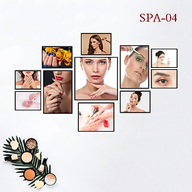 Tranh Spa, nail, tóc, massage trang trí tiệm thẩm mỹ