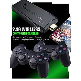 Mua Máy chơi game điện tử 4 nút tay cầm không dây GAME STICK 4K ULTRA_HD Joystick 360 - 2 người chơi - kết nối TV 4K - Thẻ SD 32G +3000 games -Game console thiết bị game mượt ( HDMI ) - Tặng cáp chuyển HDMI