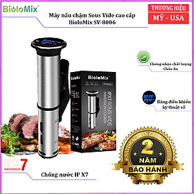 Máy nấu chậm Sous Vide BioloMix SV-8006 công suất 1200W , bộ gia nhiệt PTC và động cơ không chổi than DC- Hàng chính hãng