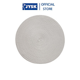 Tấm lót đĩa | JYSK Kungsmynta | polyester | bạc | DK38cm