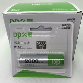 Pin SẠC 3V7 18650 hãng DP- Li01 dung lượng 2000mAh dùng cho đèn pin, quạt mini,