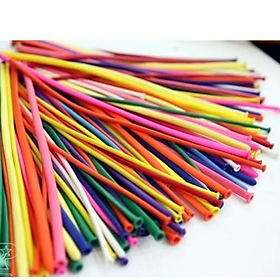 Bộ 200 Bong Bóng Tạo Hình Nghệ Thuật Balloons dài 18cm tặng kèm bơm tay