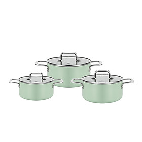 Bộ nồi chống dính Ceramic Elmich EL5241SK01 size 18,20,24cm - Hàng chính hãng