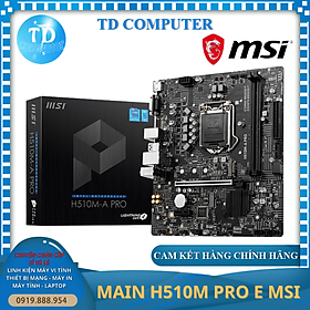 Mua Mainboard MSI H510M PRO E (Socket 1200  HDMI+VGA DDR4) - Hàng chính hãng FPT phân phối