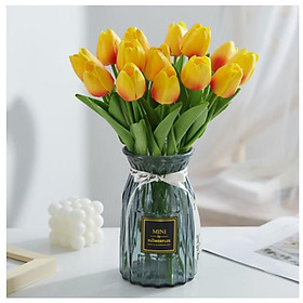 Bông Hoa Tulip Nhân Tạo Trang Trí Đẹp Mắt hoa giả decor trang trí nhà lọ hoa giả để bàn H02