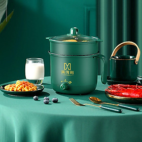 Mua Ca nấu mì MANDELI dung tích 1.8L  Ca điện đa năng chế biến mọi món ngon cho gia đình bạn (Màu xanh lá)
