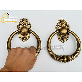 Mua Tay nắm cửa  tay núm cửa cổng  tủ bằng đồng đúc  tay kéo cửa bằng đồng khuyên tròn T111