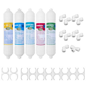 Mua Bộ 5 lõi lọc tạo khoáng chức năng Yamato 5  6  7  8  9 thay thế  lắp mới hầu hết các máy lọc nước | kèm co | kẹp kết nối | tặng 1 mét dây 6mm (Hàng chính hãng)
