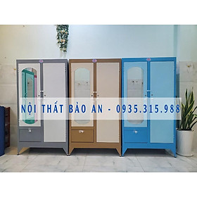 Mua Tủ sắt quần áo ngang 0.9m cao 1m6