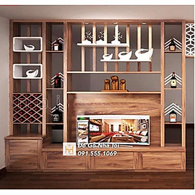 Mua Kệ Tivi Lam Trang Trí Kết Hợp Tủ Rượu 2m2 X 2m2 - TR614 (2.400k/m2)