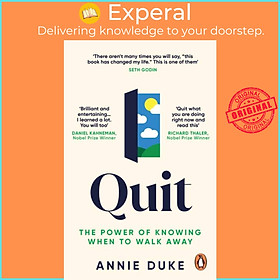 Sách - Quit - The Power of Knowing When to Walk Away by Annie Duke (UK edition, paperback)