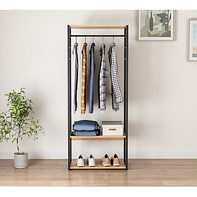 TỦ TREO QUẦN ÁO L HANGER PHONG CÁCH HÀN QUỐC CHÂN THÉP KHÔNG DỈ - GM07